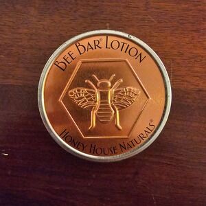Honey House Naturals Hawaiian Bee Bar Solid Hand Body Lotion 2oz Tin Made in USA